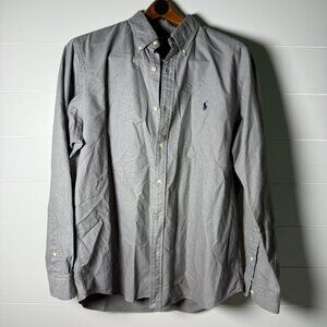 Polo Ralph Lauren Button Down 100% Cotton Classic Fit XL Gray